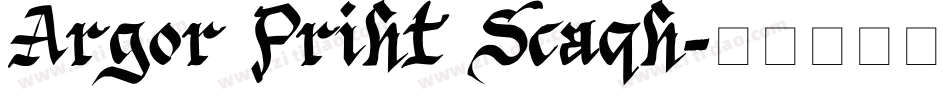Argor Priht Scaqh字体转换